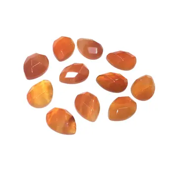 

10Pcs Section Surface Natural Stones Red Agate Cabochon No Hole Beads for Making Jewelry DIY accessories Loose Beads Size13x18mm