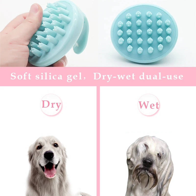 Собака щетка для купания домашних животных Deshedding нежный эффективный уход за питомцами щетка кошка собака Массажная расческа средства по уходу за домашними животными продукты