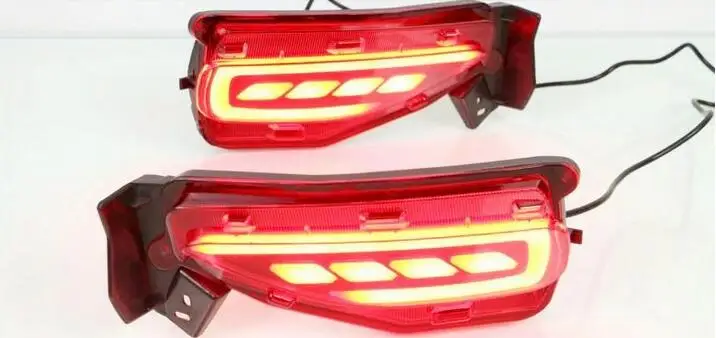 

For Toyota Fortuner 2015 2016 2017 Led Brake Lights Turning Signal Lamp Rear Bumper Reflector Driving lights