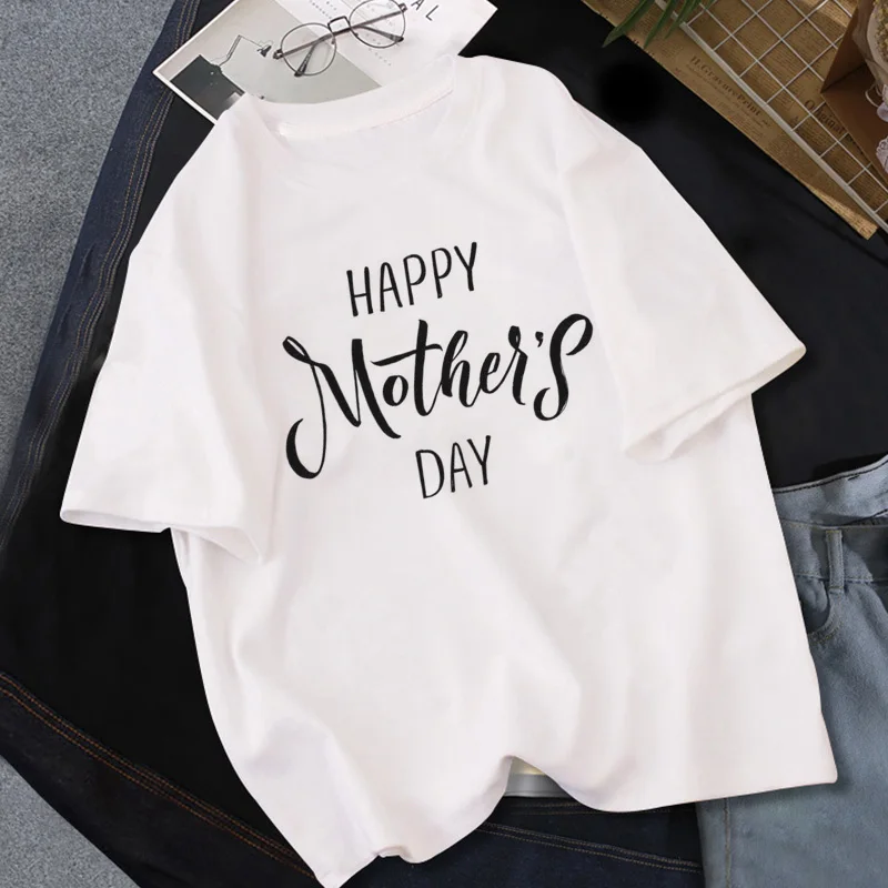 Футболка женская с надписью на день матери милая стильная рубашка в стиле