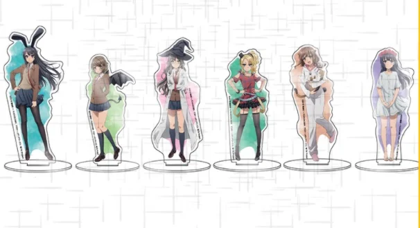 

Anime Seishun Buta Yarou Wa Bunny Girl Senpai no Yume Sakurajima Mai Acrylic Stand Figure Model Plate Cosplay Decor Cartoon Toys