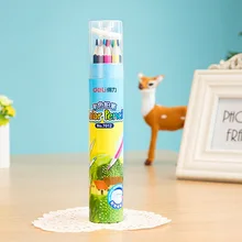 Deli 7012 цветной карандаш 12 цветов свинцовый детский карандаш для раскрашивания студентов цветной карандаш Карандаш для рисования
