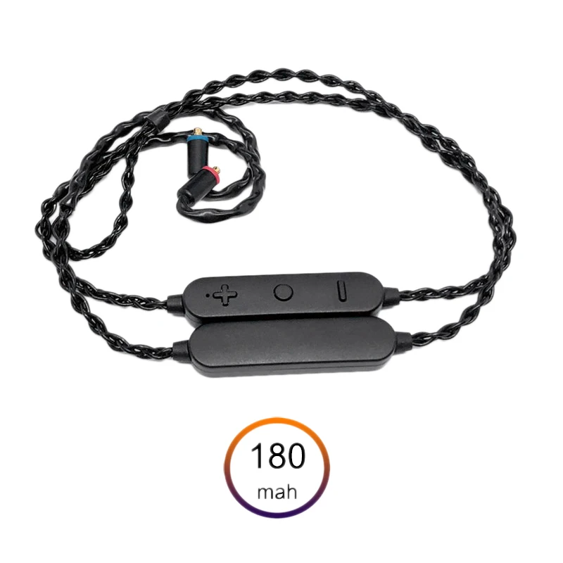 Upgrade MMCX Wireless Headphone Cable APTX Bluetooth 5 0 Replacement Cable Rechargeable 180Mah