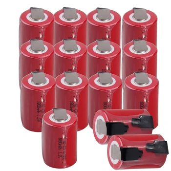 

Lowest price 15 piece 4/5SC battery 1.2v batteries rechargeable 1800mAh nicd battery for power tools akkumulator