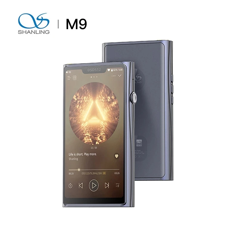 

SHANLING M9 Android Portable Music Player AMP Dual AK4499EQ DAC Chips PCM768/DSD512 MQA 16X DLNA/Airplay Bluetooth 5.0 LDAC MP3