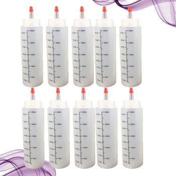

10pcs Plastic Squeeze Portable Durable Practical Sauce Dispensers for Ketchup