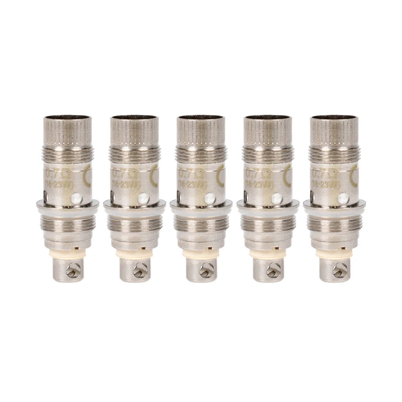 Сменная катушка 5 шт./лот BVC 0 7/1 6/1 8 Ом для Nautilus 2 AIO Mini Atomizer сердечники электронной