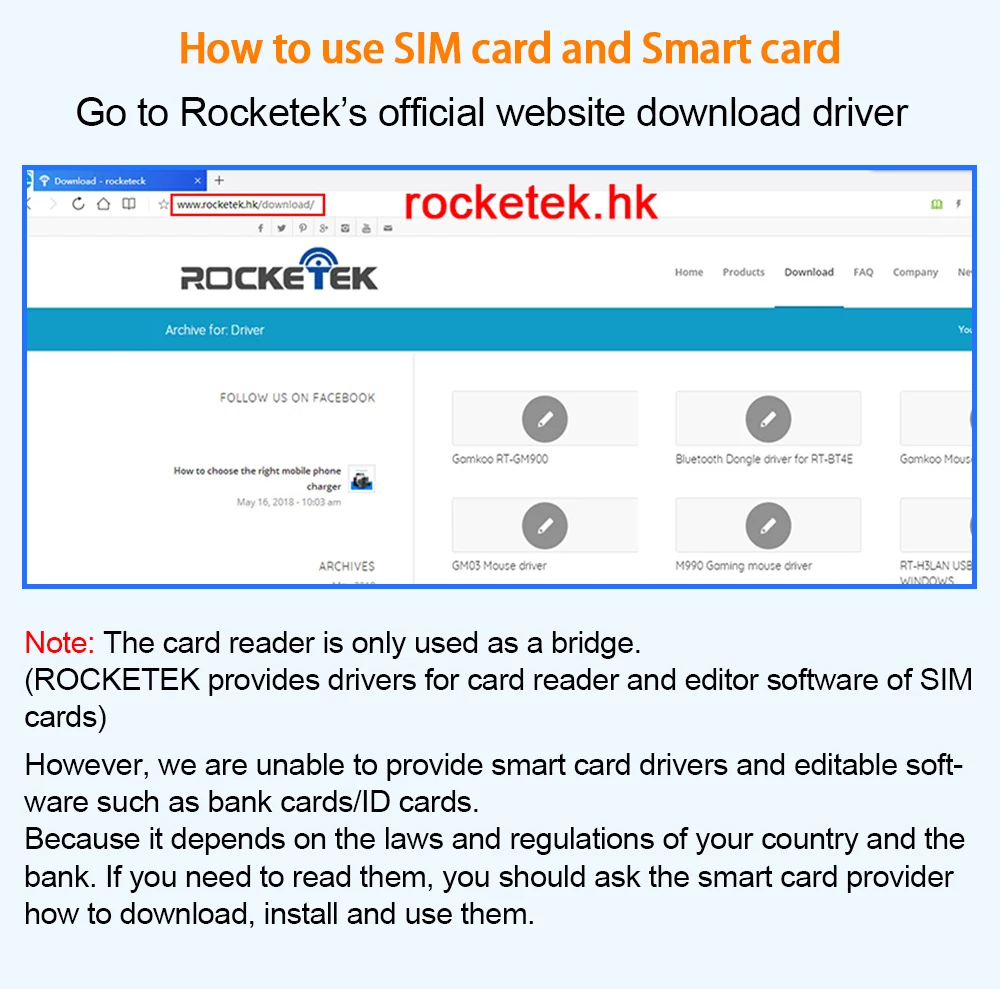 Rocketek USB 3,0 считыватель смарт-карт для SD/TF micro SD памяти, sim-карты, ID, банковские карты, sim cloner разъем адаптера