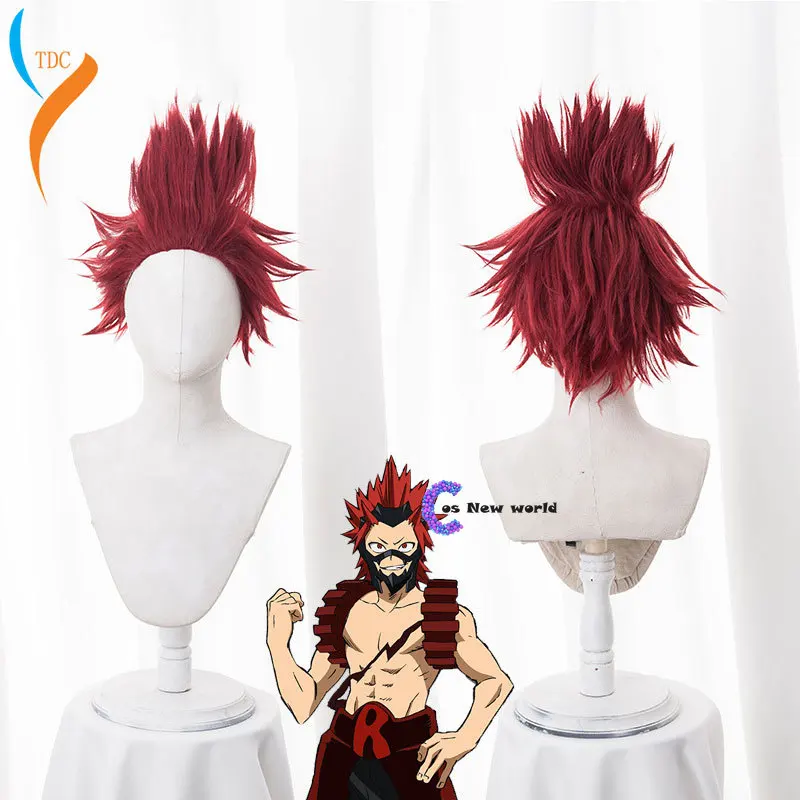 2020 Eijirou Kirishima Wig Boku No Hero Academia Anime Cosplay Synthetic My Academia/Academy Hair Wigs | Тематическая одежда и