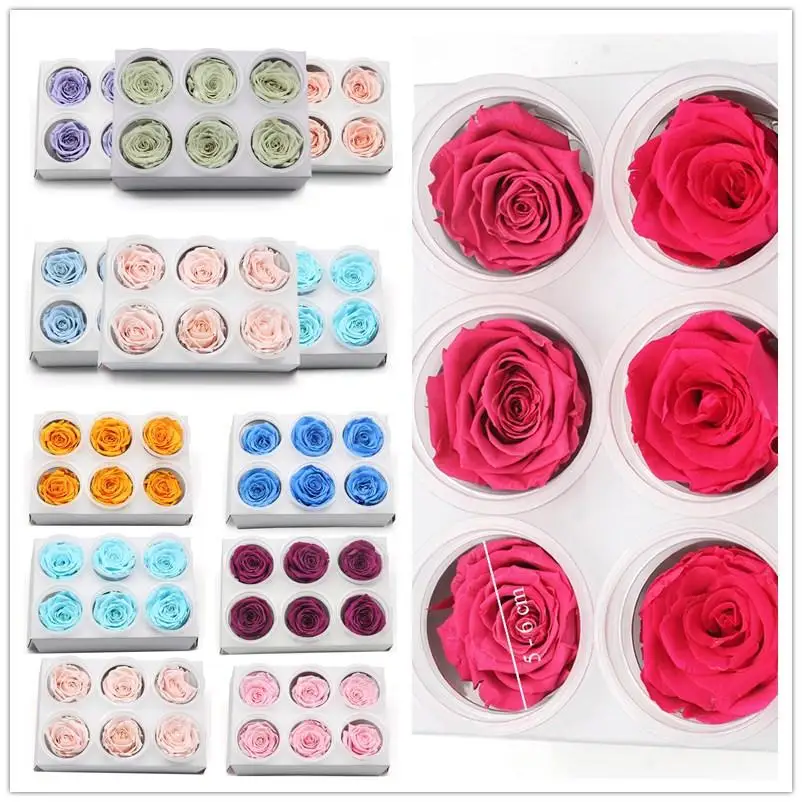 Valentines Day Decorative Dried Natural Flowers for Wedding Immortal Rose Preserved Flowers Mothers Day Dried Flowers Eternal