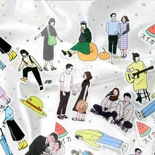 Бумага и чернила PDA японская бумажная наклейка упаковка 45 шт. милая маленькая Повседневная жизнь мультфильм ручка материал жизнь маленькие люди