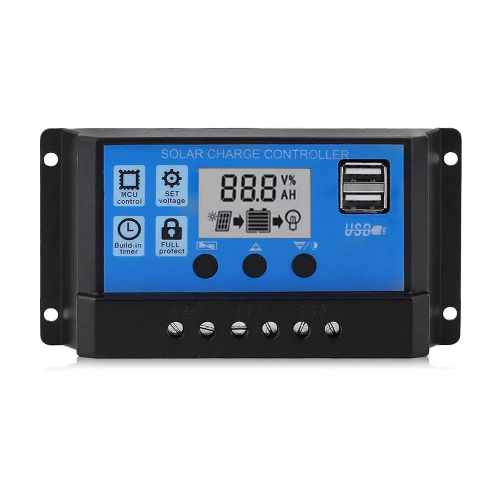 40A 10A-50A MPPT солнечный заряд lcd MPPT контроллер открытый регулятор CE инверторы MPPT солнечный промышленный главный чип ЖК-экран - Цвет: 40A