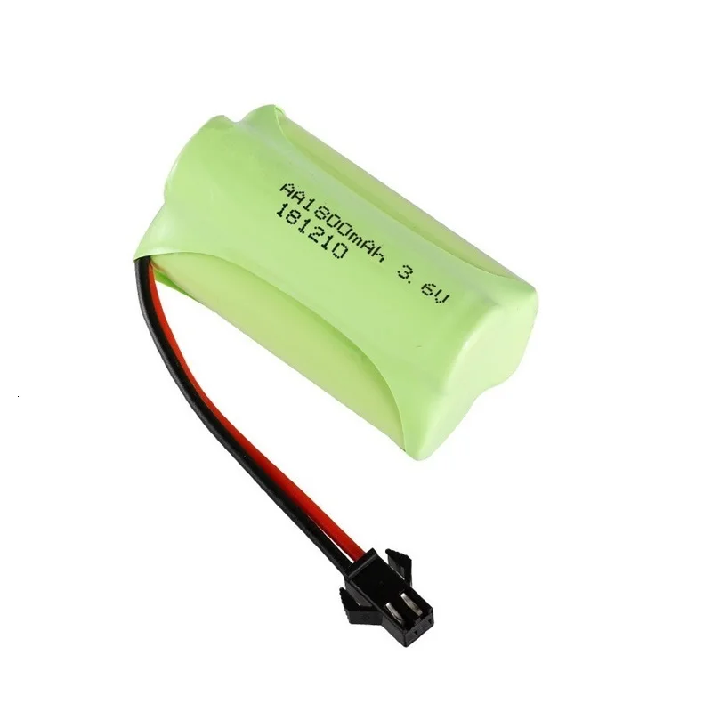 T модель) Ni-MH 3,6 V 1800mah батарея+ 3,6 v зарядное устройство для Rc игрушечного автомобиля Танк Поезд Робот Лодка пистолет AA 3,6 v перезаряжаемый аккумулятор