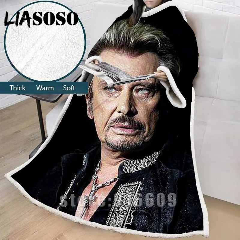 3D принт, зимнее мягкое «ленивое» одеяло с рукавами, детское одеяло для дома, путешествий, теплое, офисное, для просмотра автомобиля, телевизора, дивана, постельных принадлежностей
