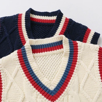 

Boy's knitted vest Spring and autumn children's clothing Children's vest Baby 1-3 year old children's sweater Horse clip Vest
