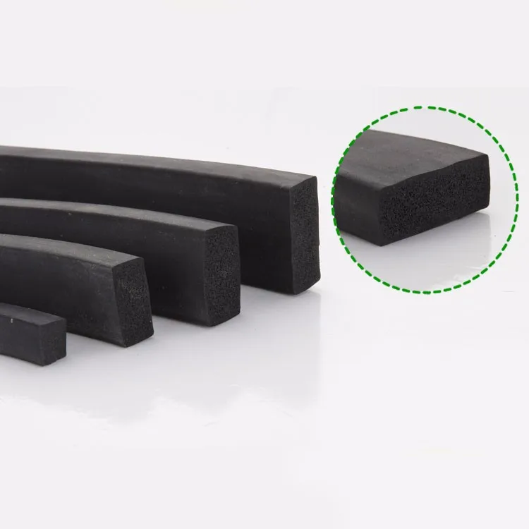

5 10 15 x 15 20 25 30 35 40 50mm Foaming EPDM rubber seal strip Square Oblong Foamed EPDM sponge door damper car air conditioner