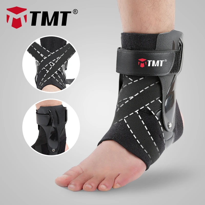 

TMT Ankle Brace Support Adjustable Bandage Sports Foot Anklet Wrap Elastic Splint for Guard Sprains Injury Protector Unisex 1PC