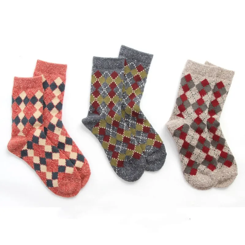 Jeseca милые носки в японском стиле для девочек г. Зимние плотные теплые носки женские винтажные уличные носки в английском стиле Харадзюку в стиле ретро