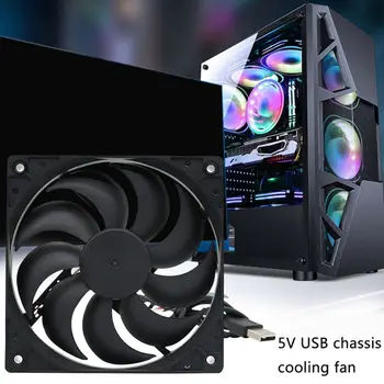 

DIY Cooling Fan DC5V USB Power Silent Fan Cooler for Router TV Box Radiator Electronic Equipment Kits