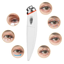 1 шт., Электрический массажер для глаз с подогревом, палочка, ролик для массажа лица, палочка для устранения скручивания, машина для ухода за глазами