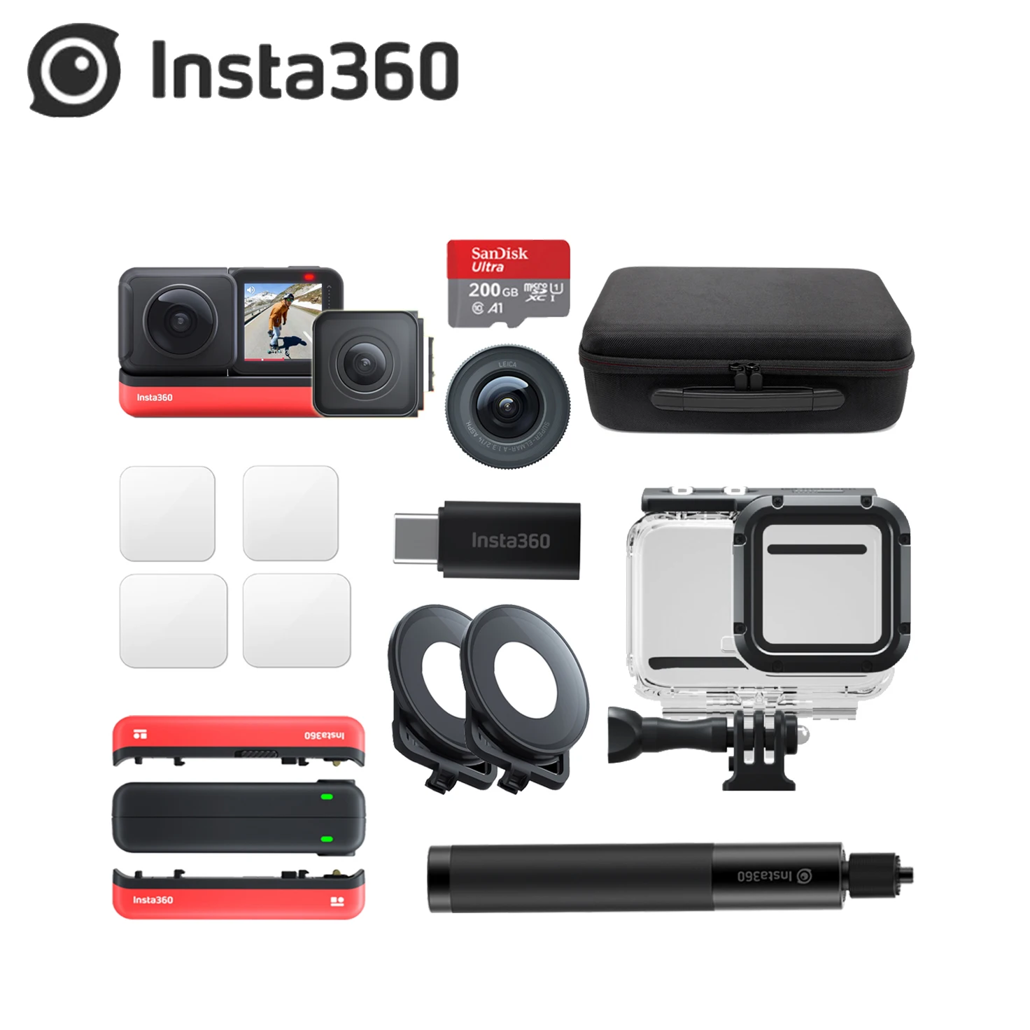 Insta360 ONE R Twin Edition 5 7 K 360 4K широкоугольный объектив мод водонепроницаемый чехол insta one