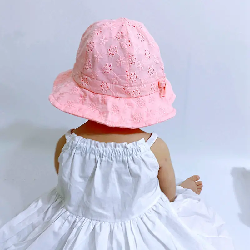 boots baby accessories	 Summer Spring Baby Girl Panama Hat Princess Lace Breathable Baby Sun Hat For Kids Infant Toddler Baby Bucket Hat Beach Cap ergo baby accessories