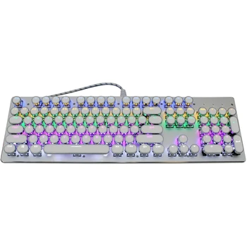 

V800 Gaming Mechanical Keyboard Blue Switch 104 Key Anti-Ghosting RGB/Mix Backlit LED USB Wired Keyboard for Gamer PC Laptop