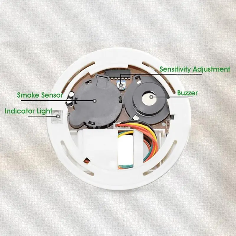 ACJ168 независимая Беспроводная фотоэлектрическая безопасная Чувствительная пожарная дымовая сигнализация