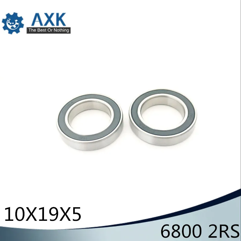 6800 2RS Bearing 10*19*5 mm ( 10 PCS ) ABEC-1 Metric Thin Section 61800RS 6800 RS Ball Bearings 6800RS