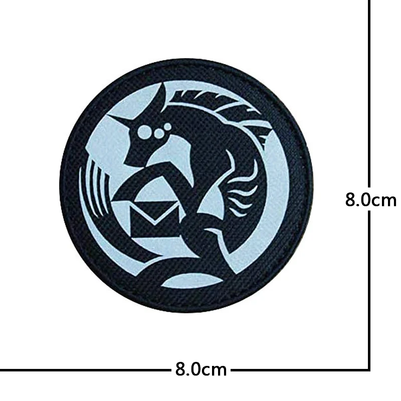 SCP Foundation IR Reflective Luminous Patch Armband Badge Applique Embellishment EDC Accessory Military Tactical Game  Patches