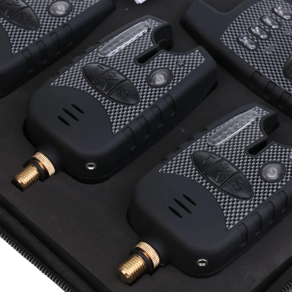 

Wireless Bite Alarm Set & Receiver With Box Waterproof LED Fishing Alarms