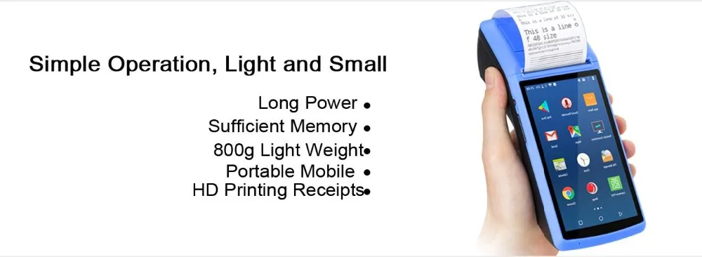 SwiftautoID SP520 все-в-одном Android 6,0 портативный КПК с 58 мм мини-чек принтер NFC Bluetooth wifi камера PDA поддержка OTG
