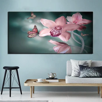 

Home Decor Canvas Pictures Framework HD Prints Poster 1 Piece Abstract butterfly Paintings Modular Living Room Wall Art