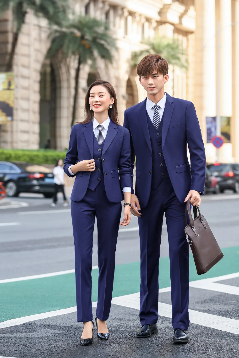Izicfly Autumn Spring New Style Red Business Colleague Lover Couple Men  Women Suits With Pant Elegant Office Ladies Uniform Work - Pant Suits -  AliExpress