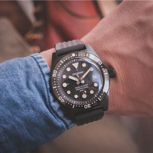 

Proxima Mens Diver Watches 62Mas Male Automatic Mechanical Wristwatch 300M Waterproof C3 Luminous Sapphire Ceramic Bezel NH35
