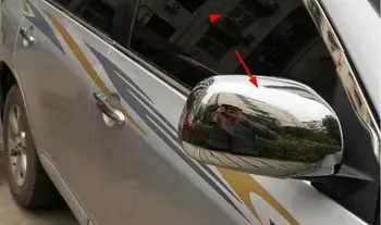 

2 Pcs Door Side Mirror Trim Covers For TOYOTA RAV4 2009-2013 Rearview Outer Mirror Cover Molding Car Styling Auto Accessories