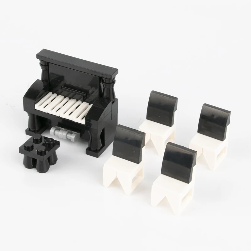 New Arrival Big Figure Player MOC Accessories City Legoings Piano Musical Instrument Building Blocks Parts Bricks Kit Kids Toys (1)