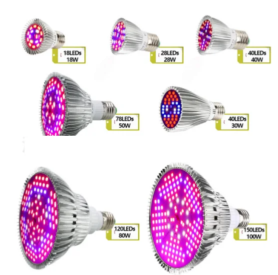 LED Grow Light Full Spectrum 10W 30W 50W 80W E27 Phyto Lamp 28 40 78 120LEDs Plant For Hydroponics Flowers Plants | Лампы и освещение