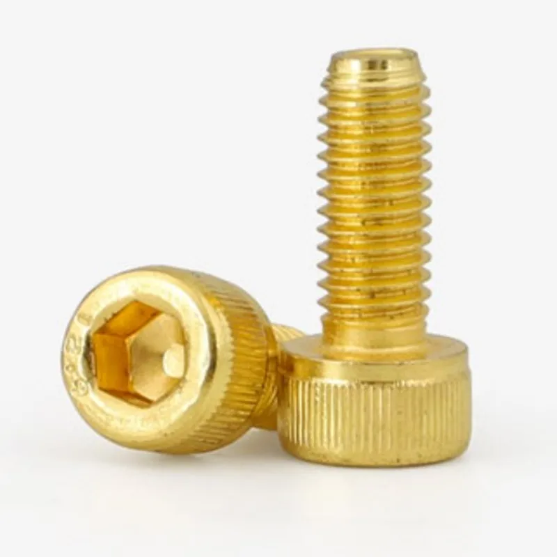 M6 M8 ve a testa esagonale svasata a testa svasata bulloni a brugola a testa piatta placcati in oro tanio 12.9 grado lunghezza 4-50mm