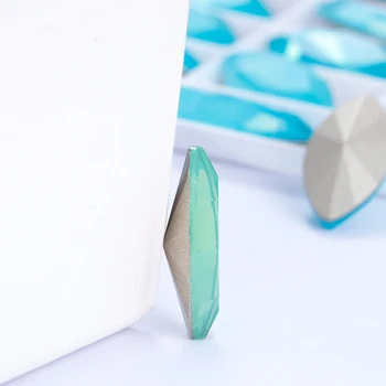 

Fancy Opal Crystal Horse Eye Top Stones Navette Glass Glue On Rhinestones Perfect For DIY Clothing Crafts Jewelry Accessories