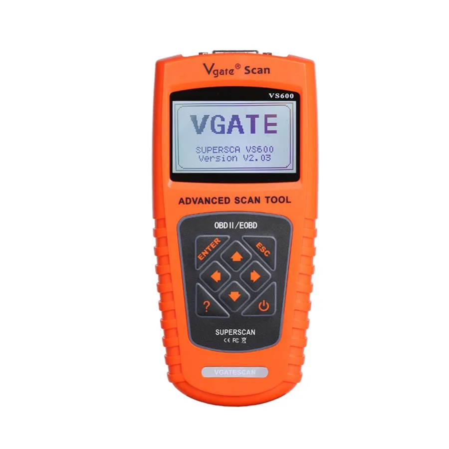 10 шт./Лот DHL бесплатно оригинальный Vgate VS600 считыватель кодов Сканер OBD/EOBD