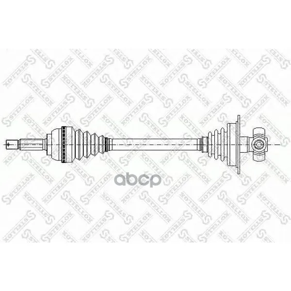 158 1033-Sx_привод Левый! 682mm Dacia Logan 1.4-1.6i 04 Stellox 1581033sx Stellox арт. 1581033SX