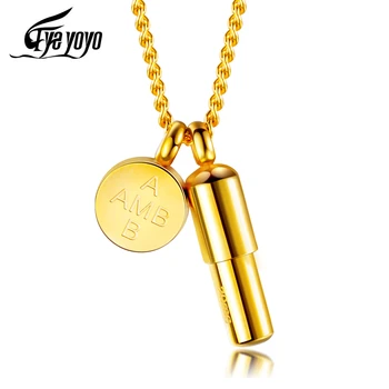 

EyeYoYo Openable Titanium Steel Pendant Ins Douyin Net Red Round Capsule Pill Necklace