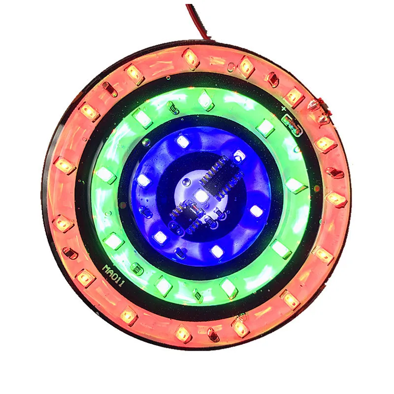 

Modified Colorful Motorcycle Light Arrow Target Light With Adhesive LED Flash Taillight Decorative Lights Motorcycle Accessories