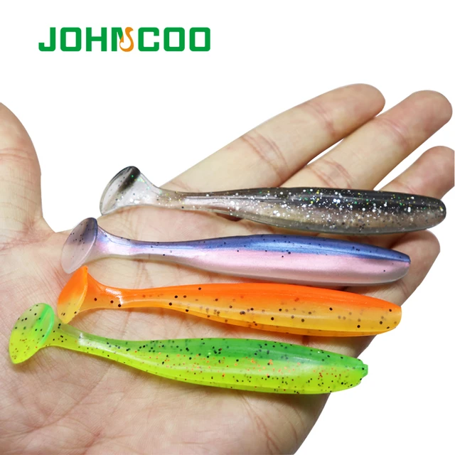 JOHNCOO Easy Shiner Soft Bait Shad Silicone Lure Fishing Lure 65mm