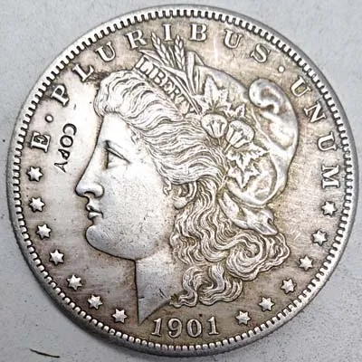 МОНЕТЫ Морган США 1878-1921 КОПИЯ монета Морган доллар - Цвет: 1901