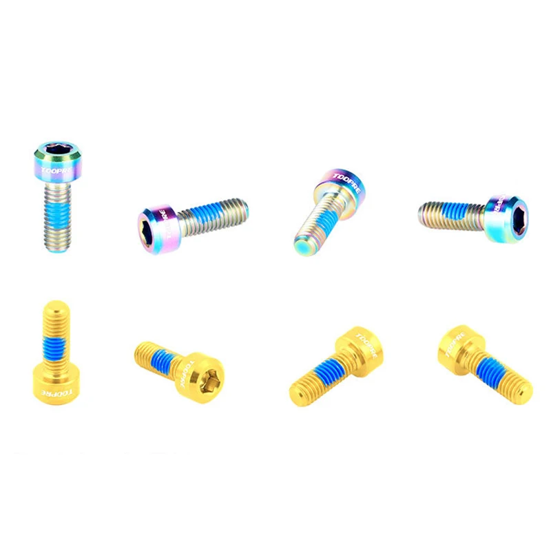 1 коробка 2 шт болты для велосипеда M5x14mm горный велосипед дорожный велосипед из титанового сплава