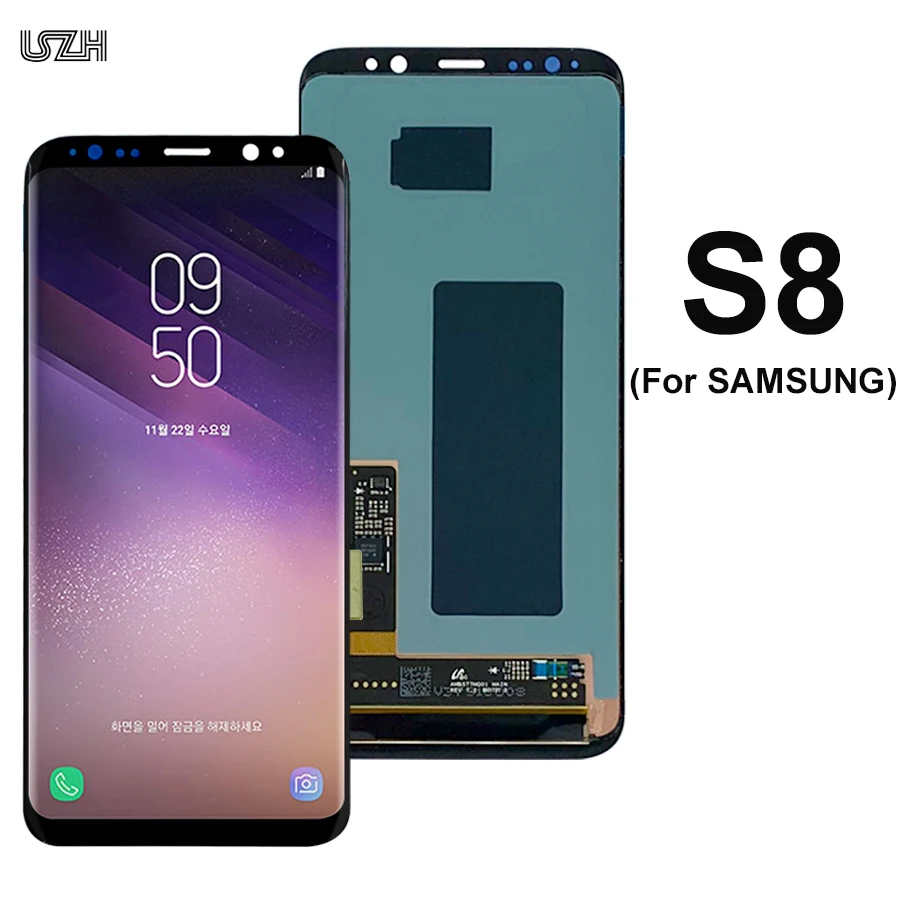 ЖК дисплей для Samsung Galaxy S8 G950 в сборе экран с дигитайзером Pantalla комплекте|Экраны