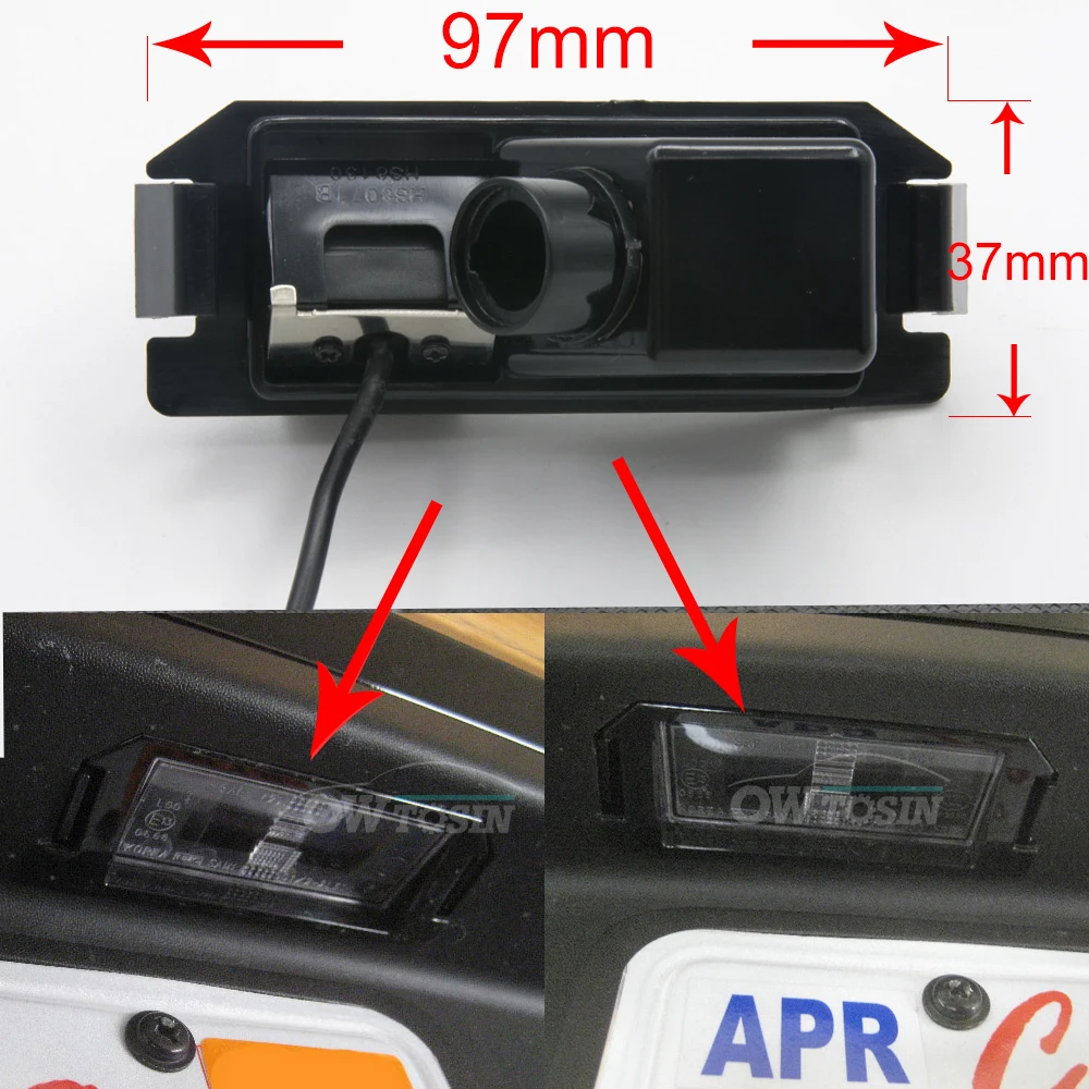 4 LED light Reverse Rear View Camera For kia plcanto Morning Rio 3 Soul MK1 MK2 Niro DE Car Parking Monitor Night Vision