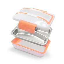 TENBROMAN контейнер для пищи с подогревом в электрический 220 термальность еда нагреватель Портативный со съемными контейнер из нержавеющей стали столовые приборы Lunchbox